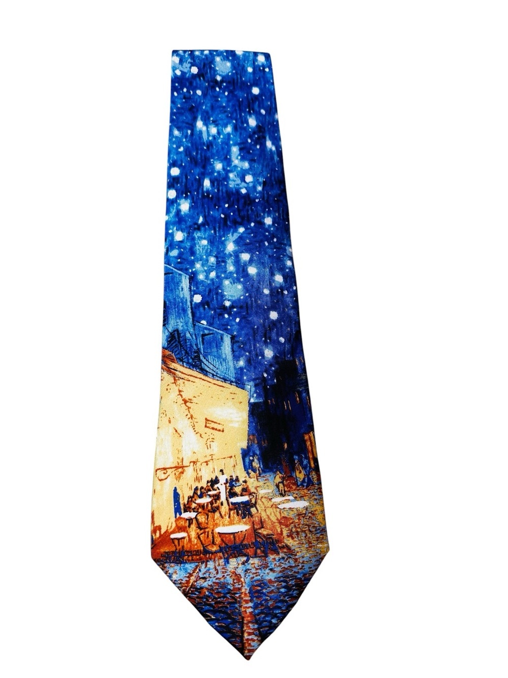 Le Cafe Le Soir D’apres Art Necktie Paris Painting Ties Vincent Van Gogh Tie